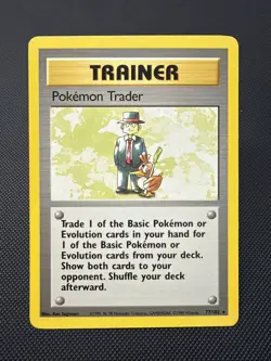 Pokemon Trader Base Set 77/102 Rare Vintage Pokemon TCG Card - Image 1