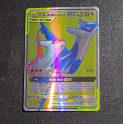 Pokemon Latias & Latios GX TAG TEAM Full Art Holo 169/181 Team Up 250 HP EN - Image 1