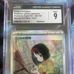 Erika's Invitation 206/165 SV2A Japanese Pokemon Scarlet Violet 151 CGC 9 - Image 2