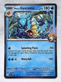 Misty's Gyarados Holo 049/182 Rare Destined Rivals Pokemon TCG - Image 1
