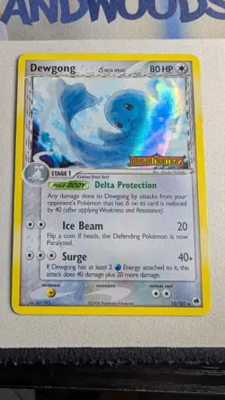 Dewgong 15/101 Pokemon Dragon Frontiers Reverse Holo Stamped MP - Image 3