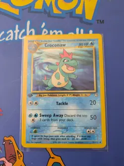 Croconaw 1st edition #32/111 vintage Pokemon Card - Image 1