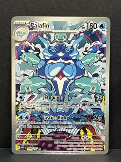 Pokemon TCG Palafin 200/197 Sv03: Obsidian Flames Illustration Rare - NM - Image 1
