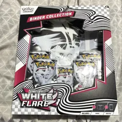 Pokemon Scarlet & Violet White Flare Binder & Booster Packs Collection Box - Image 1