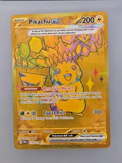 Pikachu ex - Holo 179/131 Hyper Rare PRE SV: Prismatic Evolutions LP Pokemon - Image 1
