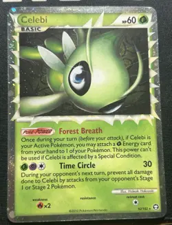 Pokemon Celebi🌀TRIPLE SWIRL🌀 Ultra Rare 92/102 LP Prime Triumphant 2010 92/102 - Image 4