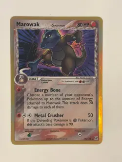 Pokemon Marowak 10/113 EX Delta Species 2005 Reverse Holo Rare - NM - Image 1