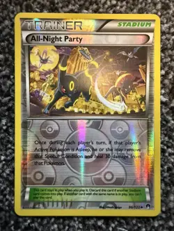 Pokemon TCG All Night Party Trainer Reverse Holo 96/122 XY Breakpoint NM - Image 1