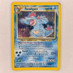 HOLO FERALIGATR 5/111 NEO GENESIS UNLIMITED HP POKEMON - Image 1