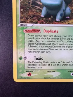 2005 Pokemon Ditto (Bulbasaur) Delta Species 36/113 Non-holo Regular - Image 4