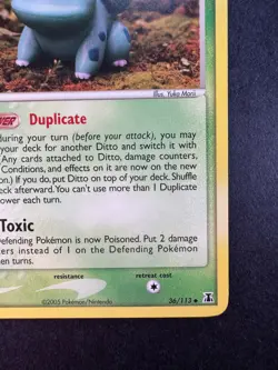 2005 Pokemon Ditto (Bulbasaur) Delta Species 36/113 Non-holo Regular - Image 5