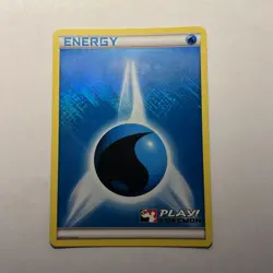 Play Pokemon! 2011 - WATER Energy - League Stamped Crosshatch Holo! - LP/NM - Image 1