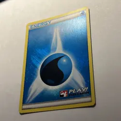 Play Pokemon! 2011 - WATER Energy - League Stamped Crosshatch Holo! - LP/NM - Image 2
