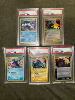 PSA 5 Pokemon Holo Lot Lugia Latios Feraligator Nidoking Vintage Slabs - Image 1