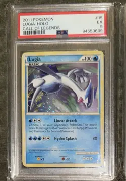 PSA 5 Pokemon Holo Lot Lugia Latios Feraligator Nidoking Vintage Slabs - Image 5