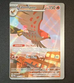Pokemon Talonflame POR Holo Rare #091/088 Miscut error - Image 1