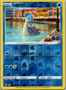 Pokemon GO #023/078 Lapras Reverse Holo - Image 1
