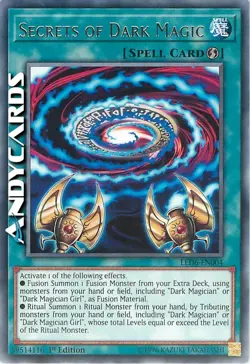 SECRETS OF DARK MAGIC • (Segreti Della Magia Nera) • Rara • LED6 EN004 • YUGIOH! - Image 1