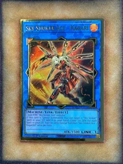 Yugioh Sky Striker Ace - Kagari MAGO-EN038 Gold Rare 1st Ed NM - Image 1
