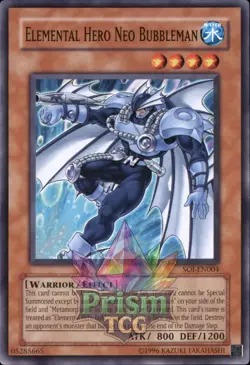 Elemental HERO Neo Bubbleman SOI-EN004 Yugioh - Image 1
