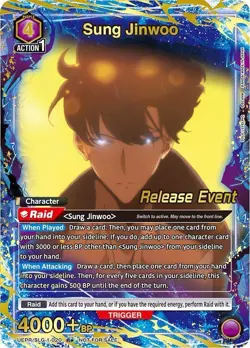 Sung Jinwoo Alternate Art Release Foil - UEPR/SLG-1-020 NM - Union Arena - Image 1