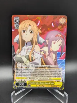 Weiss Schwarz Asuna & Yuuki SAO/S80-E001 RR Sword Art Online SAO Vol 2 NM Card - Image 1