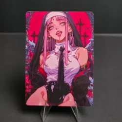 Retro Waifus, Custom Sexy Anime Waifu Trading Card - Image 1