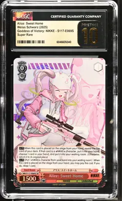 Weiss GRADEDAlice Sweet Home E069S NIKKE SR PRISTINE 10 CGC - Image 1
