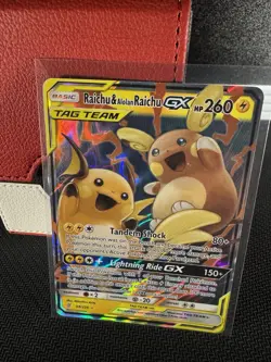Raichu And Alolan Raichu GX 54/236 Unified Minds Tag Team Pokemon TCG - Image 1