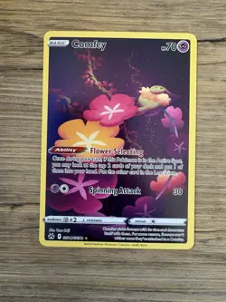 Comfey GG14/GG70 Crown Zenith Holo Rare Illustration Pokemon Card TCG - Image 1