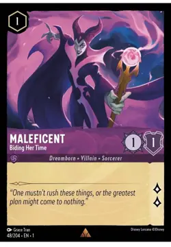 Disney Lorcana Maleficent - Biding Her Time - The First Chapter 48/204 Non-Foil - Image 1