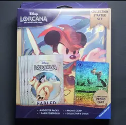 Disney Lorcana Fabled Collection Starter Set Glimmer Tinkerbell Promo New Sealed - Image 1