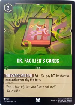 101/204 DR. FACILIER'S CARDS THE FIRST CHAPTER UNCOMMON DISNEY LORCANA CARD - Image 1