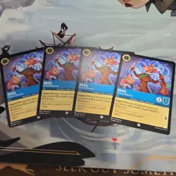 153/204 BASIL PRACTISED DETECTIVE SHIMMERING SKIES COMMON DISNEY LORCANA CARD X4 - Image 1