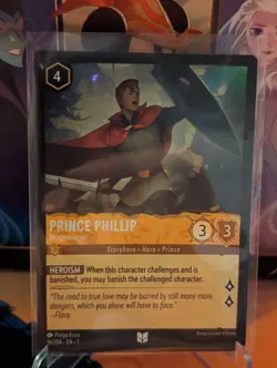 Disney Lorcana Prince Phillip - Dragonslayer 16/204 Uncommon NM TCG Amber - Image 1