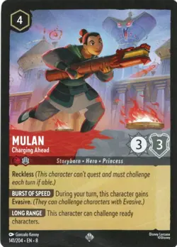 Mulan Charging Ahead 141/204 Reign of Jafar Disney Lorcana - Image 1