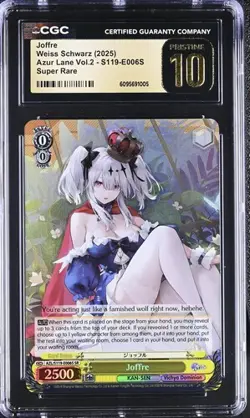 Weiss GRADED Joffre E006S Azur Lane 2 SR PRISTINE 10 CGC - Image 1