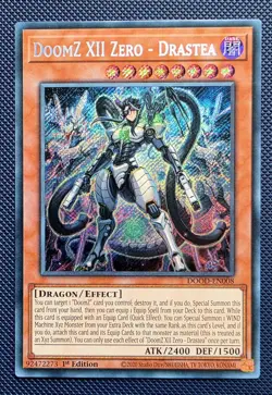 DOOD-EN008 DoomZ XII Zero - Drastea: Secret Rare - 1st Edition Yu-Gi-Oh! - Image 1