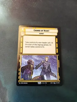 SWU Change Of Heart SOR 224/252 Legendary Star Wars Unlimited - Image 1