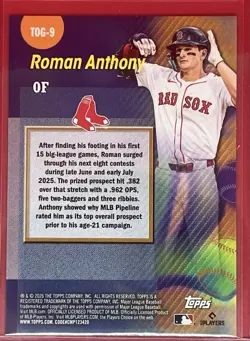 2026 Topps Series 1 Roman Anthony Titans Of The Game RC (#TOG-9)⚾🇺🇸✨ - Image 2