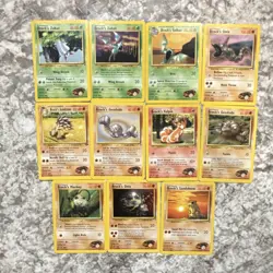 Pokemon TCG Gym Heroes 11 Card Lot - Brock's Zubat, Golbat, Onix sandshrew - Image 1