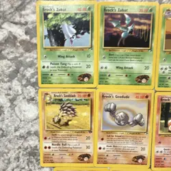 Pokemon TCG Gym Heroes 11 Card Lot - Brock's Zubat, Golbat, Onix sandshrew - Image 3