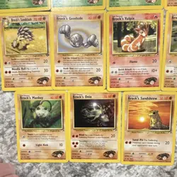 Pokemon TCG Gym Heroes 11 Card Lot - Brock's Zubat, Golbat, Onix sandshrew - Image 4