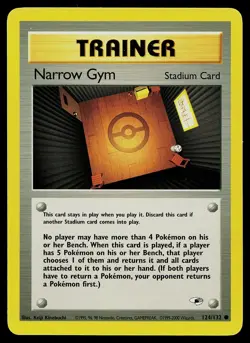 Pokemon Card Gym Heroes Narrow Gym 124/132 Common - Image 1