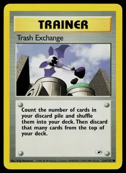 Pokemon Card Gym Heroes Trash Exchange 126/132 Common - Image 1