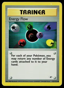 Pokemon Card Gym Heroes Energy Flow 122/132 Unlimited Common - Image 1