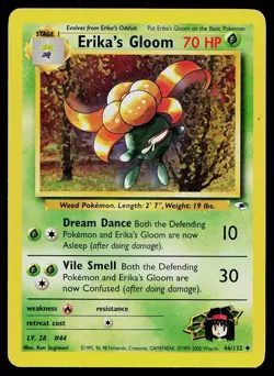 Pokemon Card Gym Heroes Erika's Gloom 46/132 Unlimited Uncommon - Image 1