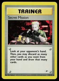 Pokemon Card Gym Heroes Secret Mission 118/132 Unlimited Uncommon - Image 1