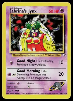 Pokemon Card Gym Heroes Sabrina's Jynx 59/132 Uncommon - Image 1