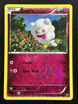 Swirlix Reverse Holo XY Base Set 94/146 LP-NM Pokemon Card - Image 1